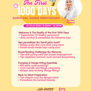 [Webinar Online] The First 1000 Days: Survival Guide Penyusuan